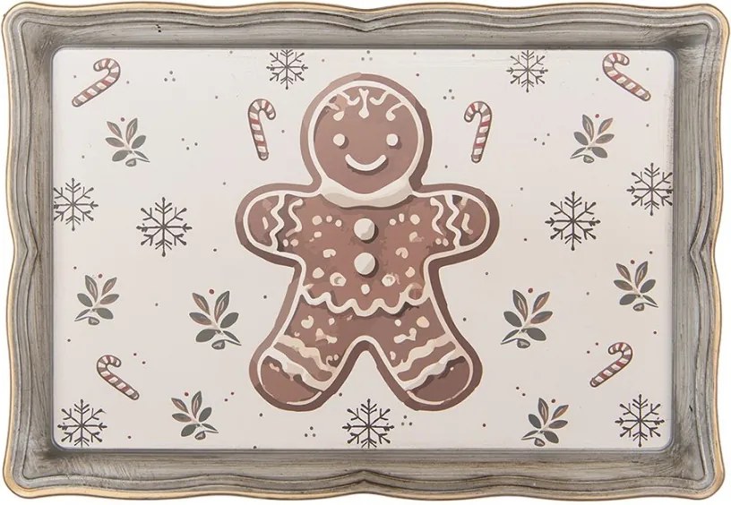 Plastový podnos tácka s perníčkom Gingerbread Magic - 31*22*2 cm