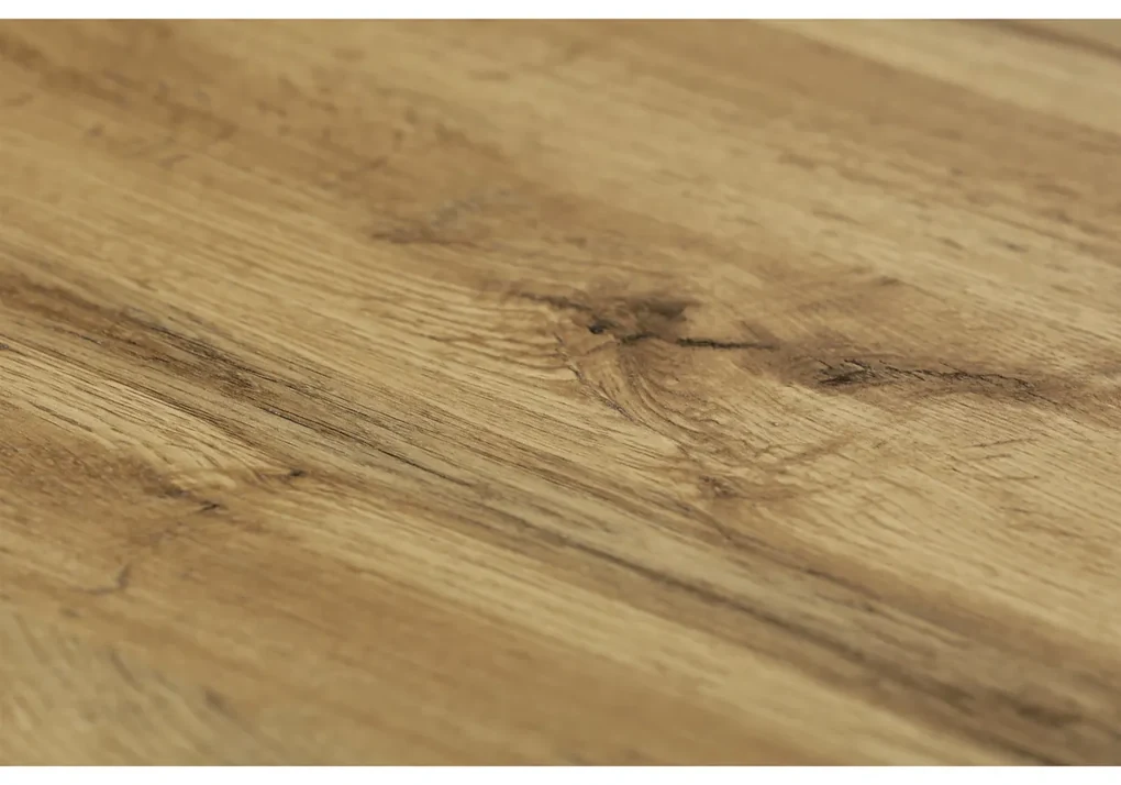 Autronic - Jídelní stůl, 140x80x76 cm, MDF deska, 3D dekor divoký dub - HT-911 OAK VÝPRODEJ