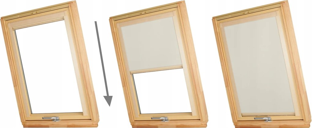 Dekodum Termoizolačná roleta na strešné okno typu VELUX FK06/F06/206 Farba látky: Navy Silver, Farba profilu: Strieborná
