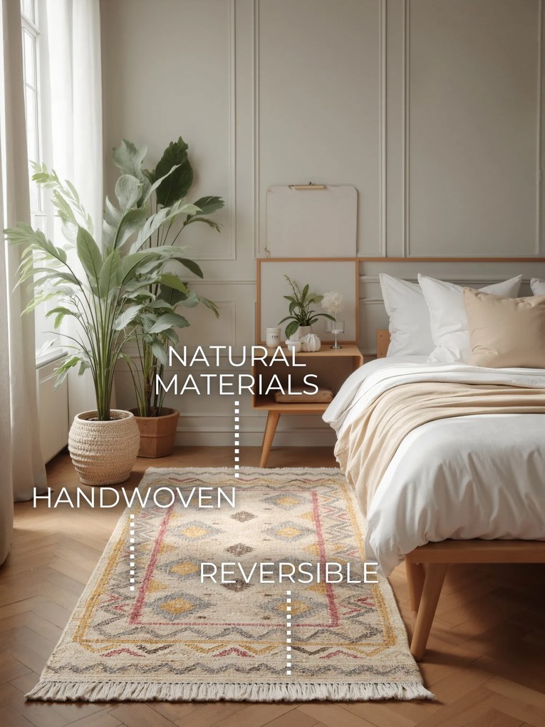 ELLE Decoration, Behúň Imani 106261 Cream/Multi z kolekcie Elle, 80x200, viacfarebná, kuchyňa