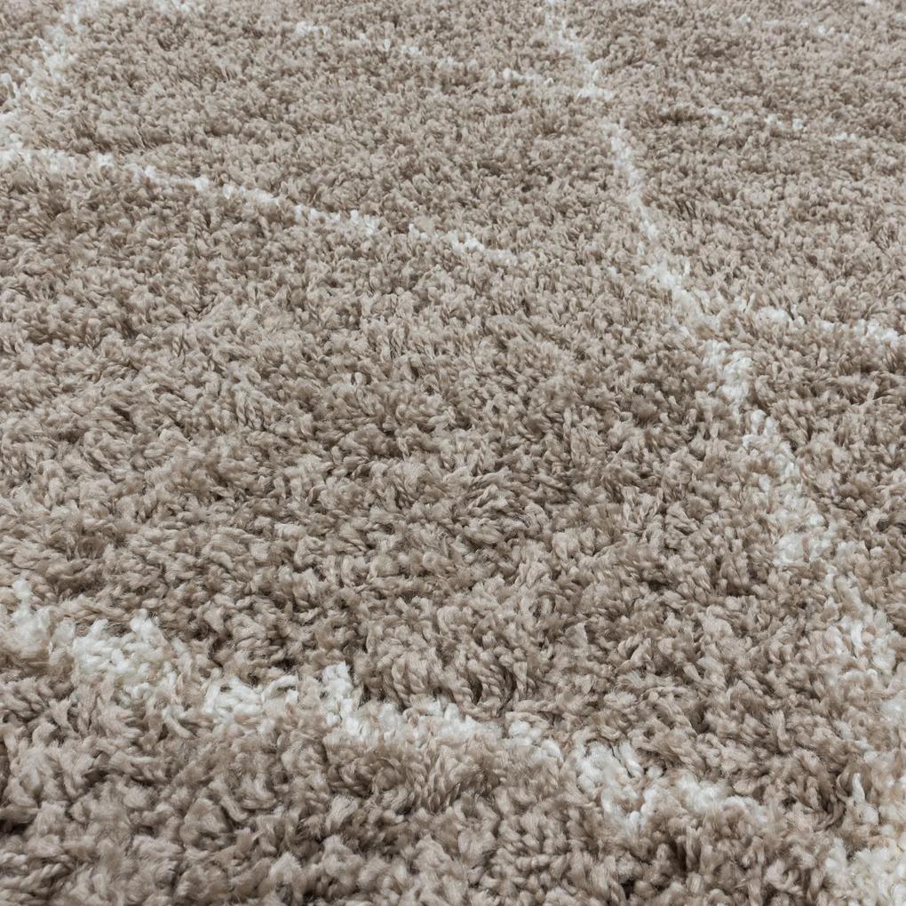 Ayyildiz Kusový koberec ALVOR 3401, Okrúhly, Béžová Rozmer koberca: 160 cm KRUH