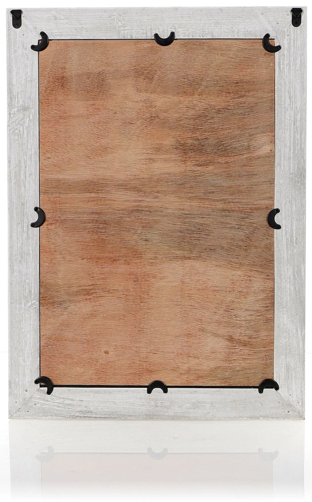 Dekorstudio Zrkadlo v drevenom ráme 48x66cm - sivé
