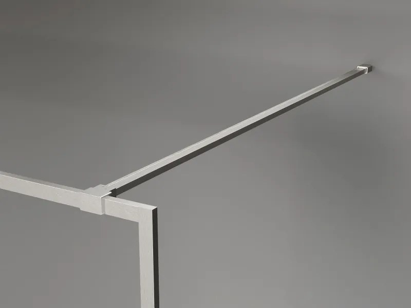 Mexen Kioto-F, sprchová zástena s rámom 100 x 202 cm, 8 mm sklo námraza, oceľový profil, 800-100-104-97-30