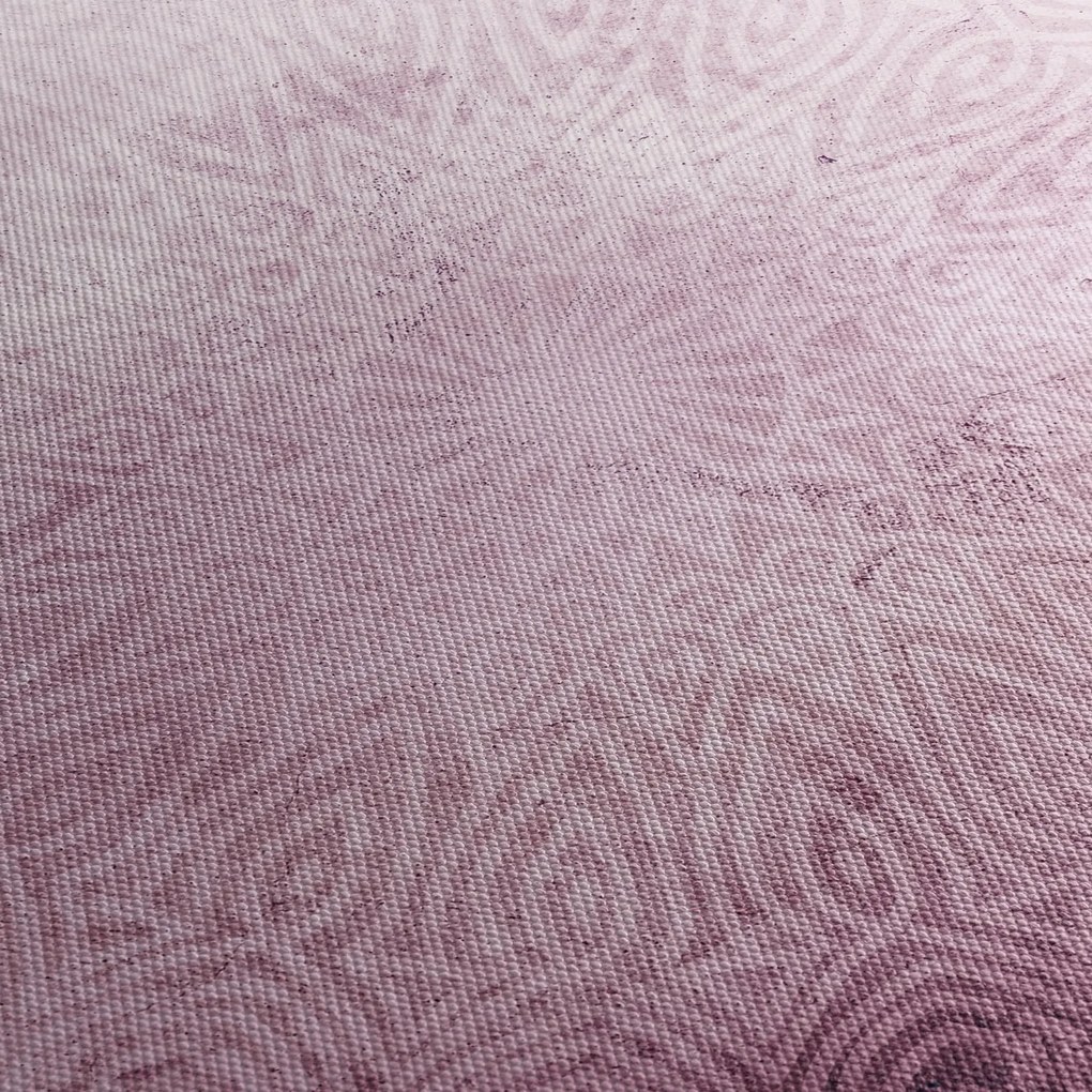 Obraz - Mandala v ružovej stene (90x60 cm)