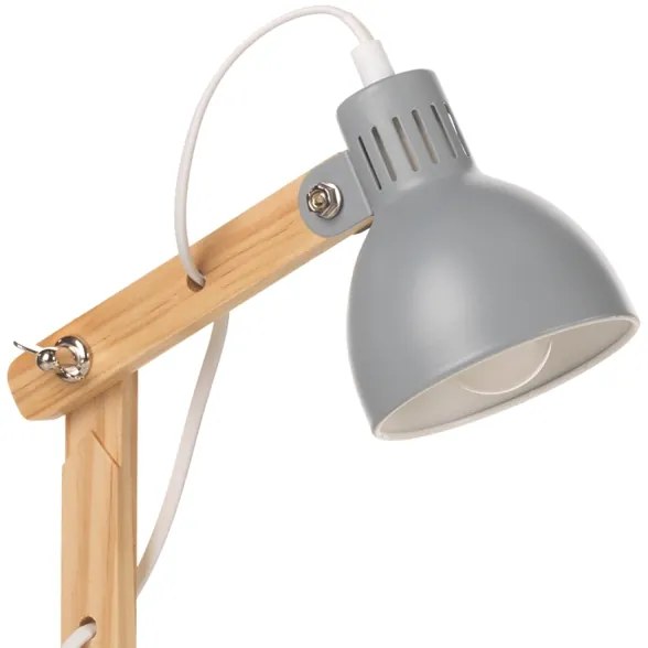 ONLI - Stolná lampa NORA 1xE14/6W/230V šedá