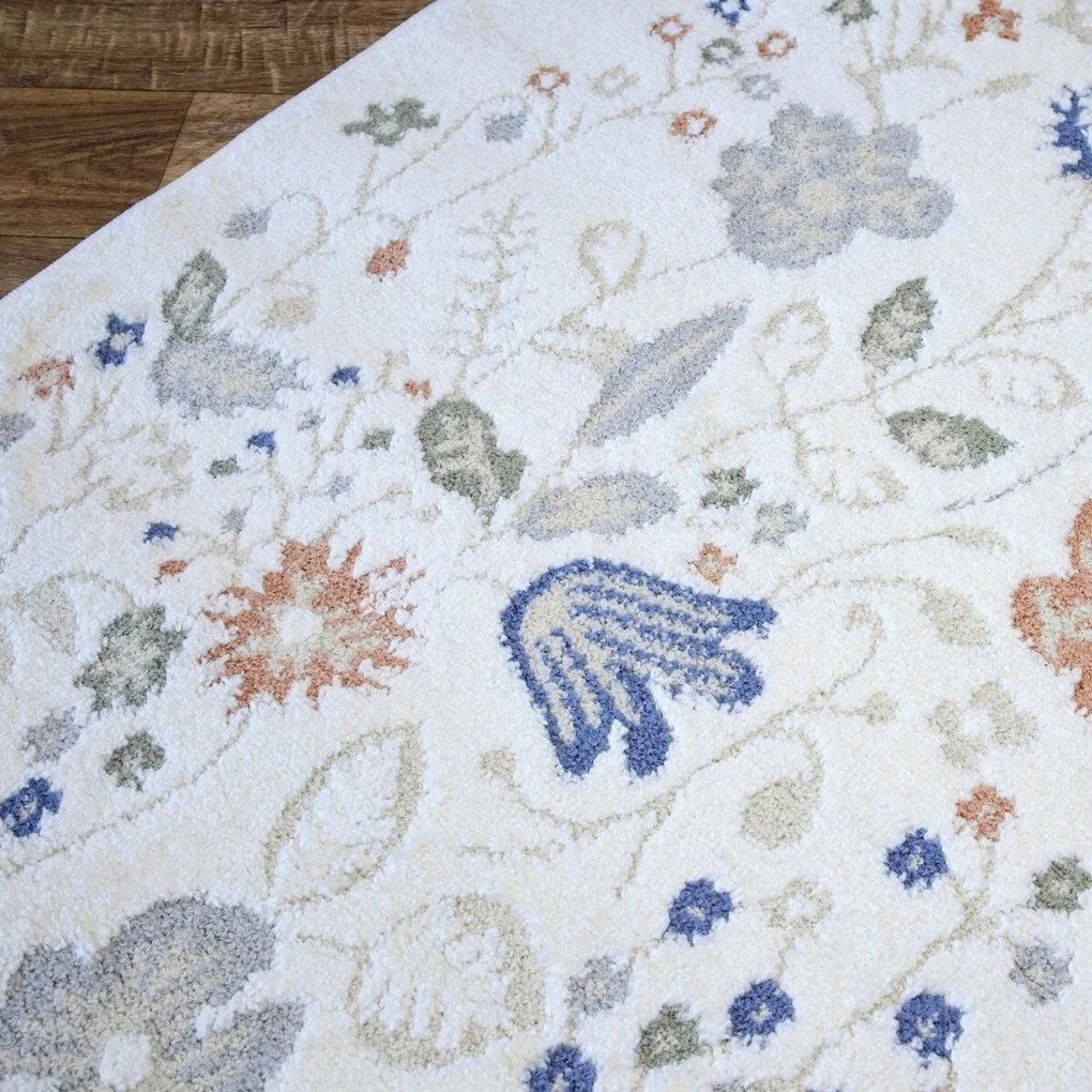 Angel Carpet, Kusový koberec Aurora 25 Cream, 80x150, biela, kancelária