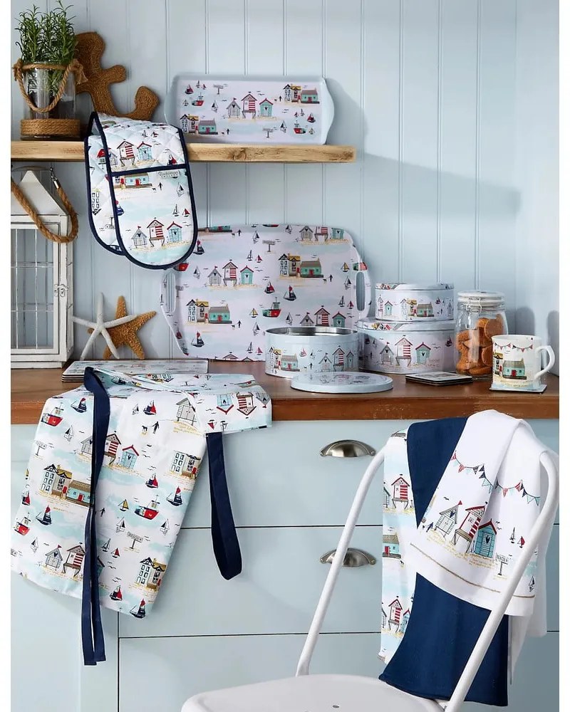 Súprava 3 bavlnených kuchynských utierok Cooksmart ® Beside The Seaside