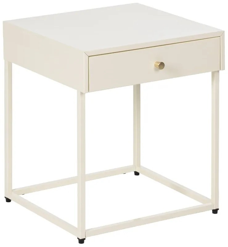 Krémový nočný stolík Nara – Ixia