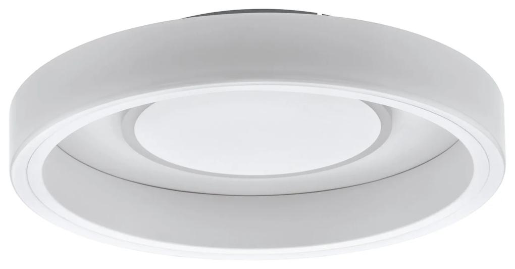 EGLO LED stropný moderný REMIDOS, neutrálna biela, 40cm, okrúhle, biele