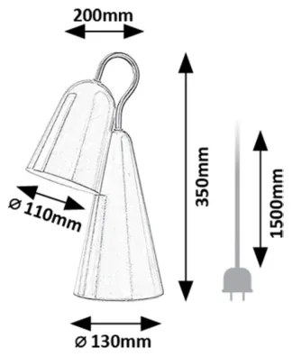 Rabalux 74224 - LED Stolná lampa RABAL 1xE14/4W/230V ružová
