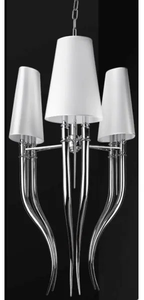 Azzardo AZ1232 - Luster na reťazi DIABLO 6xE14/11W/230V biela