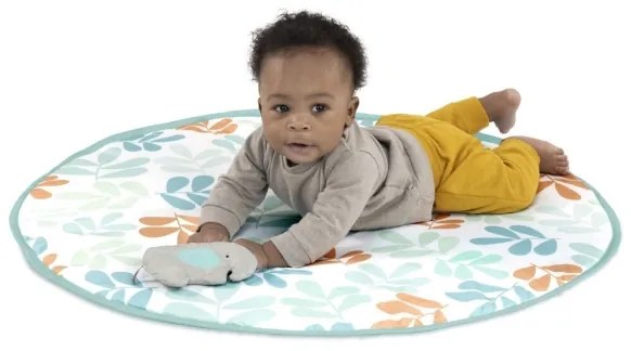 Ingenuity - Detská hracia deka s drevenou hrazdičkou SLNKO VALLEY