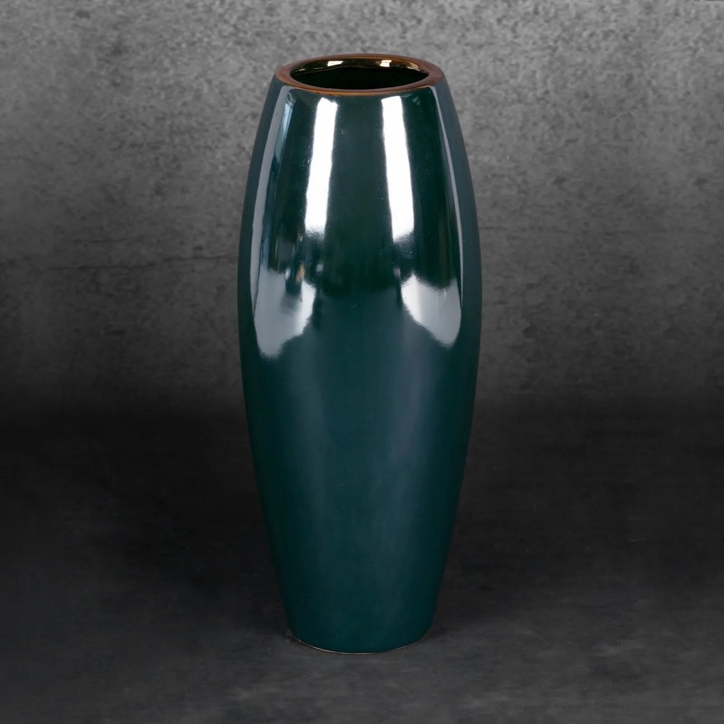 Dekoratívna váza AMORA12 x 30 cm zelená