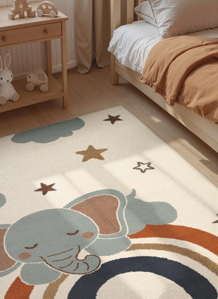 Hanse Home, Detský koberec Adventures 106430 Cream Multicolor, 200x290, viacfarebná, detská izba