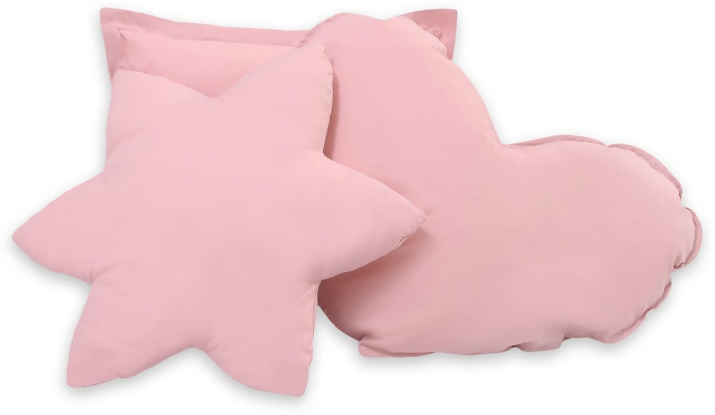 Bobono Stan Teepee pre deti + hracia podložka + vankúše + ozdobné perie - pastelovo ružová