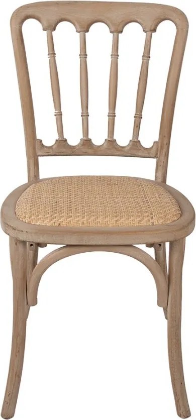 Drevená jedlená stolička s ratanovým výpletom Old French - 45*46*92 cm