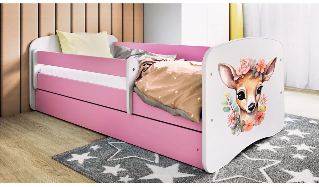 Detská postieľka Babydreams Kolúšok ružová
