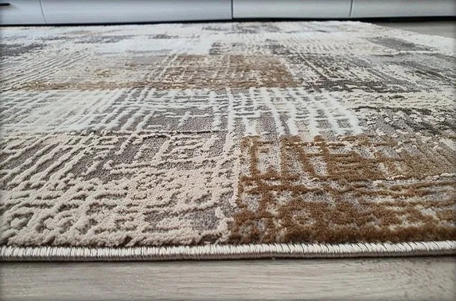 HU Sivý linkovaný koberec Luxess 33-Grey Rozmer: 60x110 cm