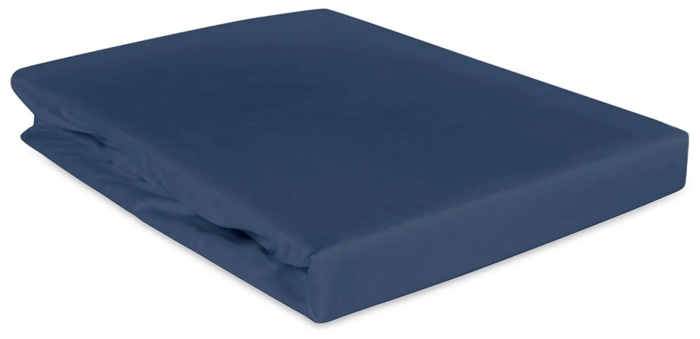 SATÉNOVÉ PRESTIERADLO 120X200 CM TMAVOMODRÉ