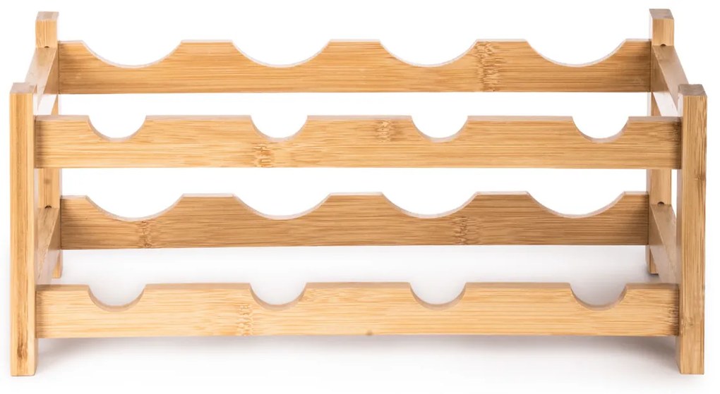 G21 Bambusový stojan na víno, 8 fliaš, S