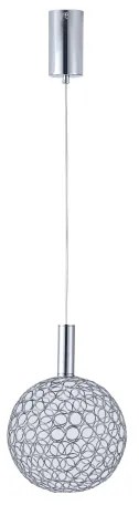 LED Luster na lanku PERFORATO LED/6,3W/230V 3000K lesklý chróm pr. 20 cm