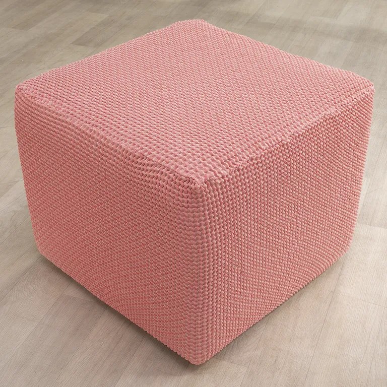 Super strečové poťahy NIAGARA koralová taburetka (40 - 60 cm)