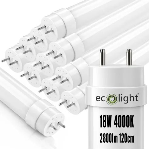 SADA 10x LED trubicové svetlo 120cm 18W 2880lm 4000K