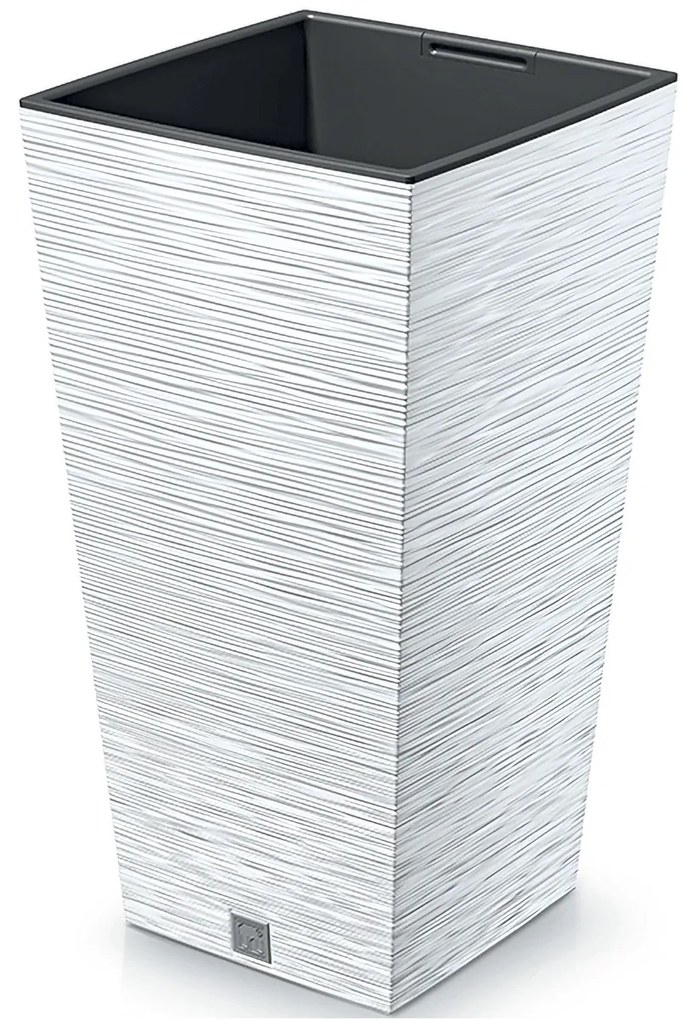Plastový kvetináč DFSH265 26,5 cm - biela