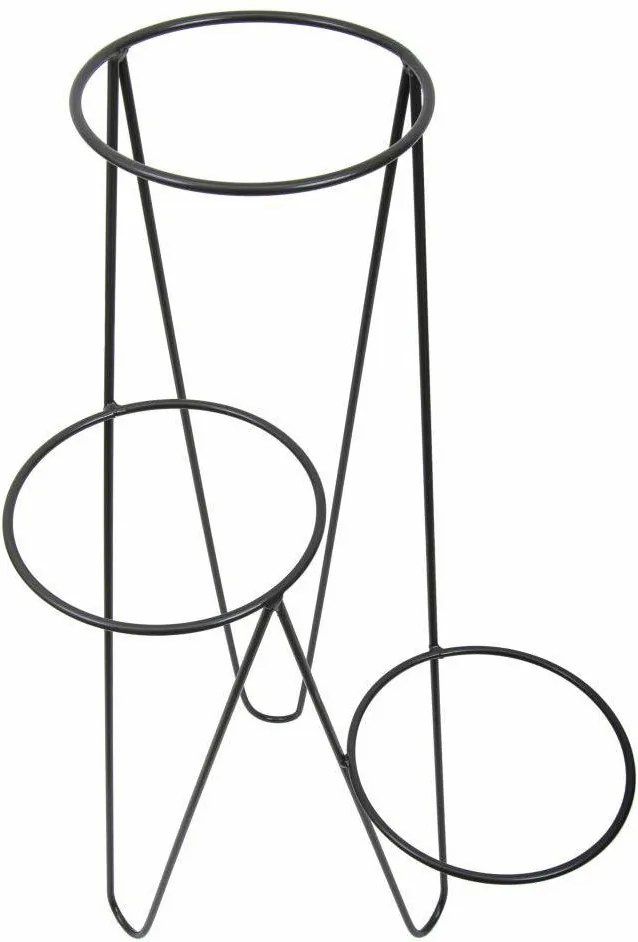 STOJAN NA KVETINÁČ TRIPOD 95X45X24 CM ČIERNA