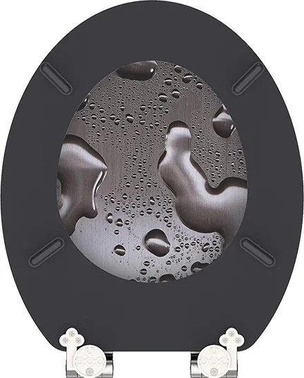 Eisl Sanitär WC sedadlo MDF Soft Close Grey Steel 80123