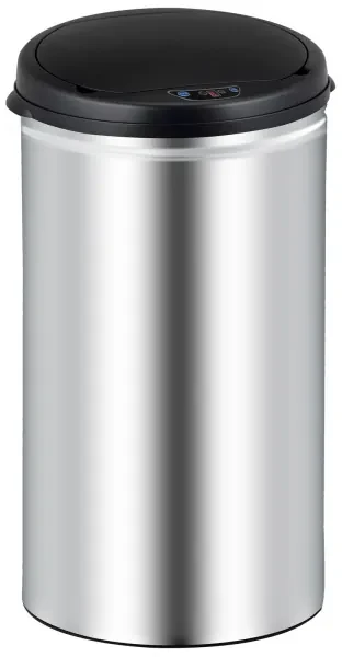 Bezkontaktný Jumbo koš XL 50 litrov strieborna