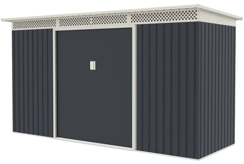 Záhradný domček G21 GRAH 483 - 340 x 142 cm, antracitový 6390091