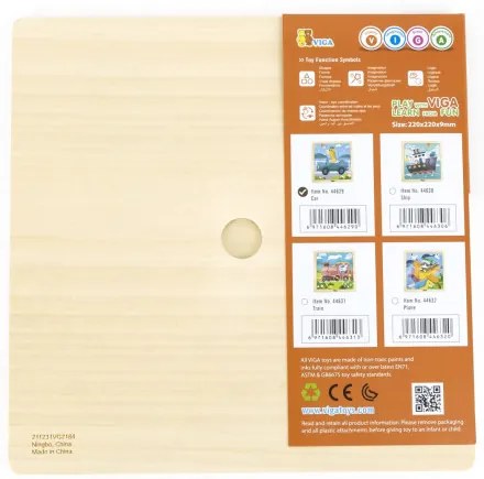 Puzzle na podstavci Viga 44629 9 dielikov - auto
