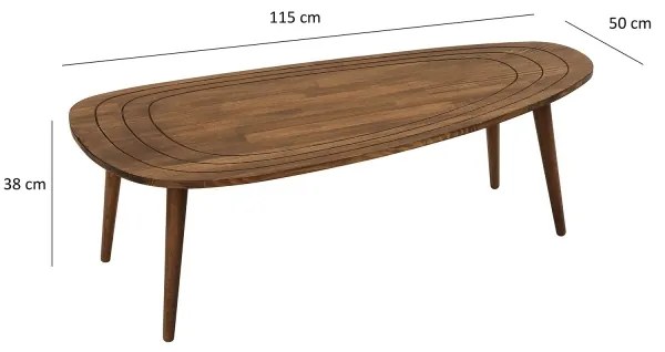 Konferenčný stolík SISI orech