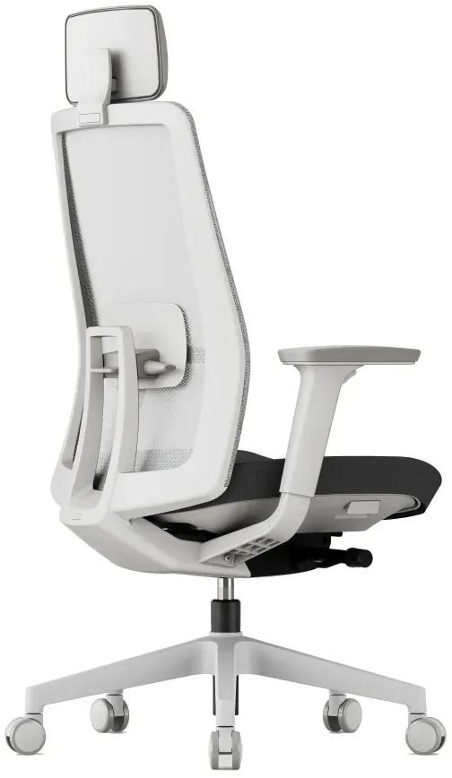 OFFICE MORE -  OFFICE MORE Kancelárska stolička K10 WHITE čierna
