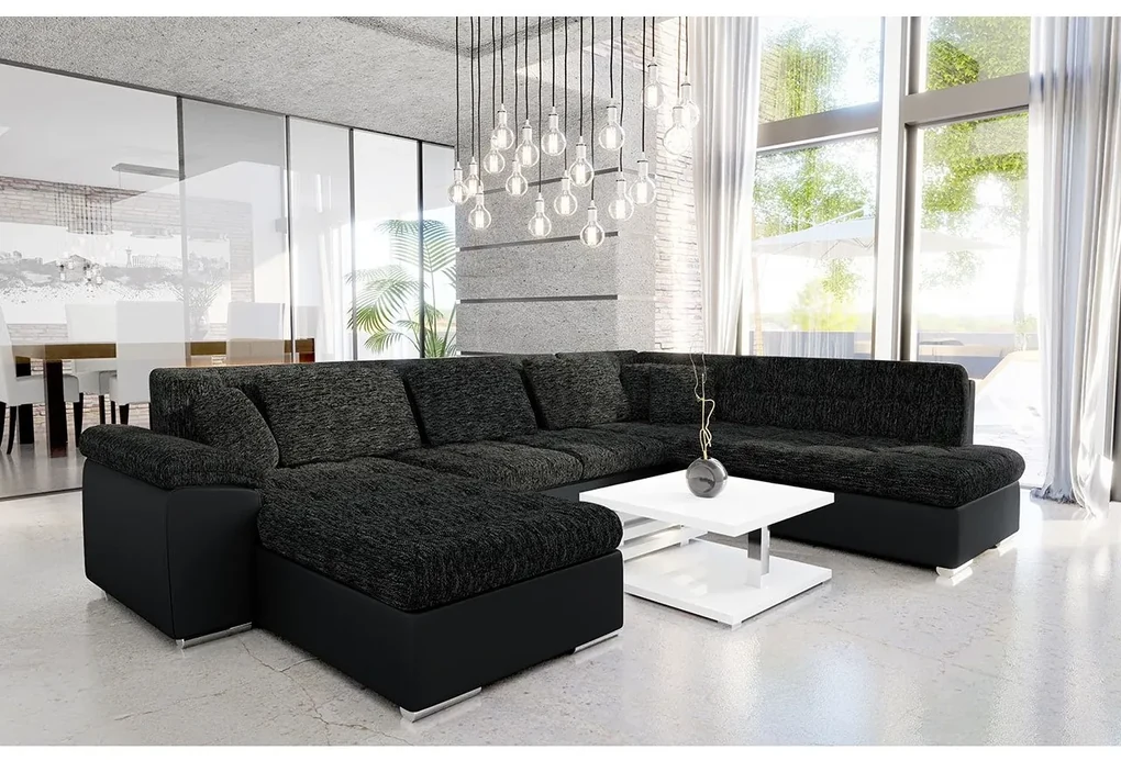 Rohová pohovka Talina s funkciou spania (Ľavá U) (Uttario Velvet 2960 + Uttario Velvet 2960 + Senegal 818). Vlastná spoľahlivá doprava až k Vám domov. 1059429