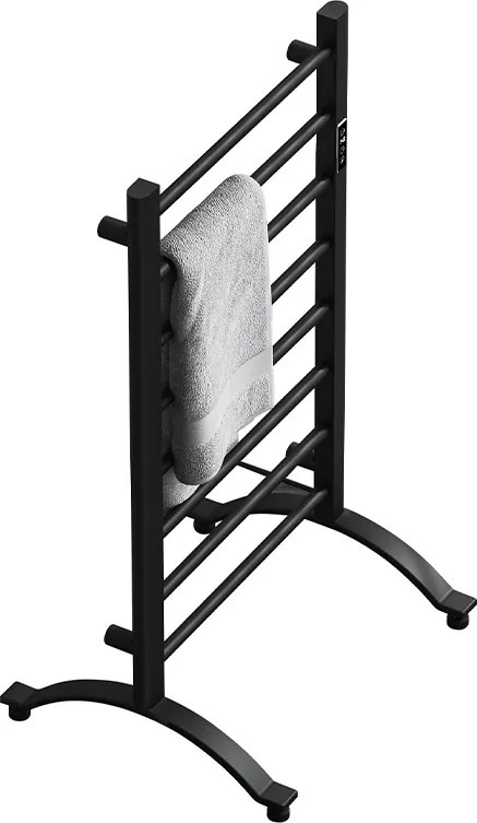 BPS-koupelny Elektrický kúpeľňový radiátor TAAL BL 200W, 50x91 cm, čierny