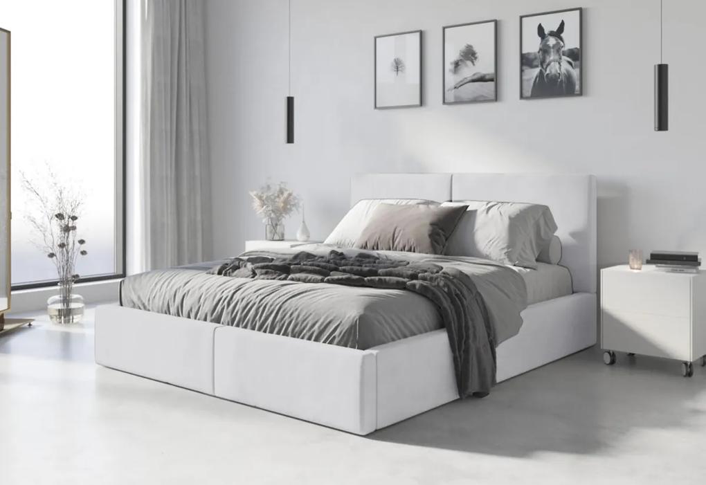Čalúnená posteľ NICKY 2, 180x200, biela