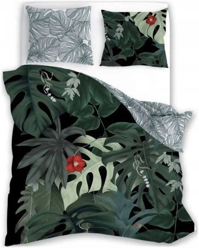Bavlnené posteľné obliečky Tropická džungľa