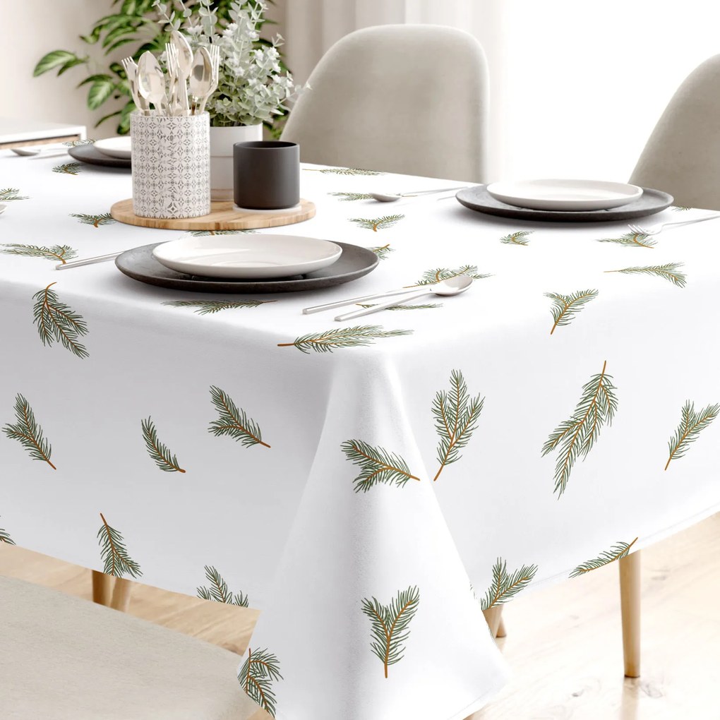Goldea hranatý obrus 100% bavlnené plátno - vôňa smreka 50 x 100 cm