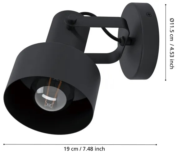 Eglo 99517 - Bodové svietidlo CASIBARE 1xE27/28W/230V