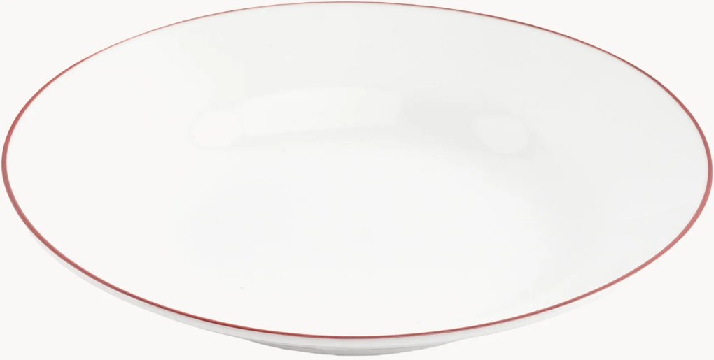 Porcelánové hlboké taniere Basic White, 6 ks