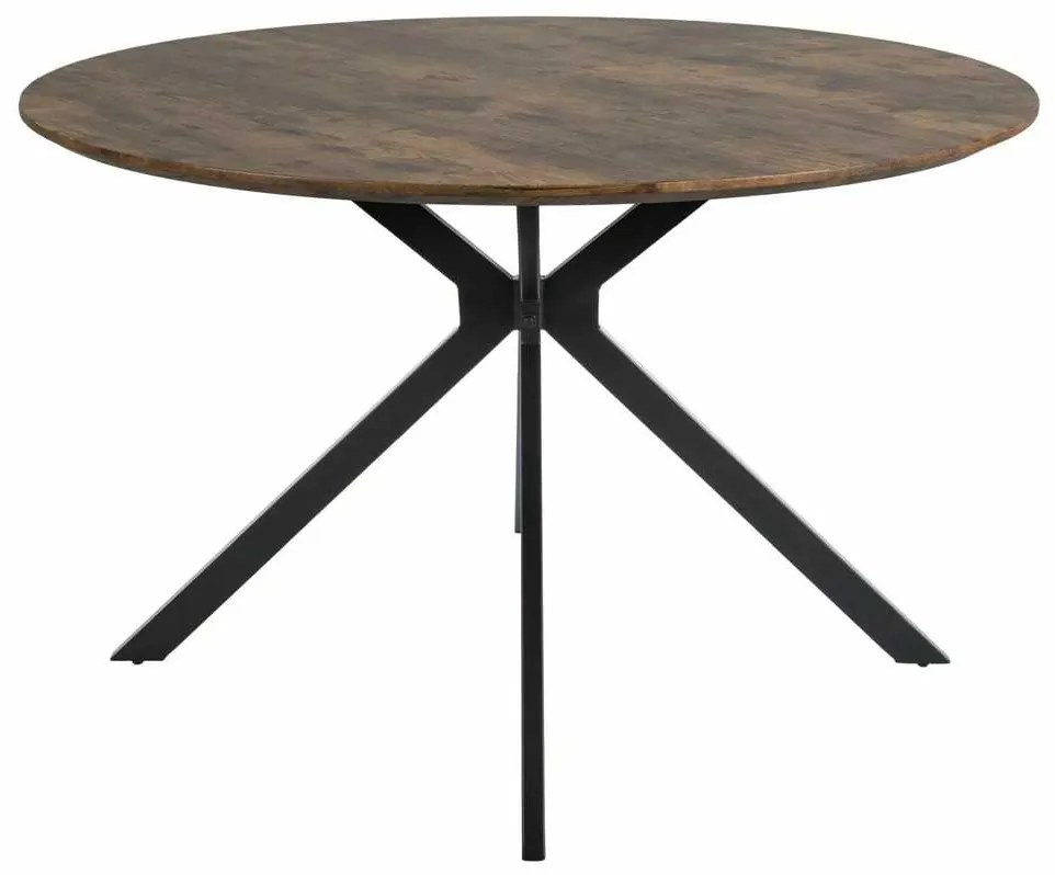 Jedálenský stôl Aster 120 cm, orech / čierna