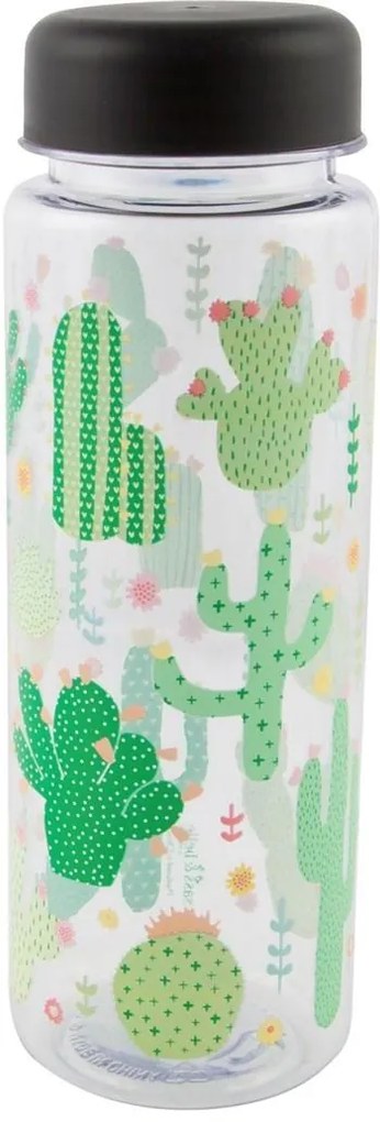Sass & belle Plastová fľaša na vodu Cactus 450 ml