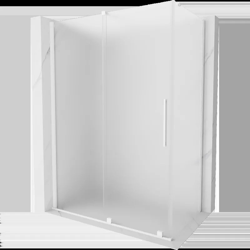 Mexen Velar posuvná sprchová kabína 150 x 80 cm, matná biela - 871-150-080-31-20