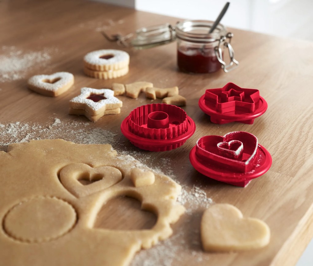 Vykrajovačky na linecké pečivo, 3 ks