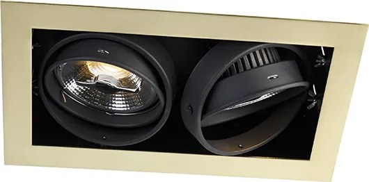 Zapustené bodové svetlo mosadzné nastaviteľné 2-svetlo - Oneon