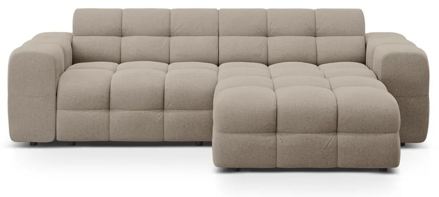 Hnedá rohová pohovka (pravý roh/s leňoškou) Kendal – Micadoni