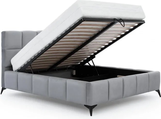 Moderná čalúnená posteľ MALO 200x180, vínová (matt velvet 68)