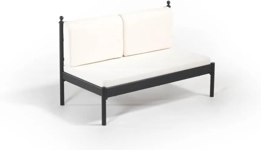 Béžová dvojmiestna vonkajšia sedačka Mitas, 76 × 149 cm